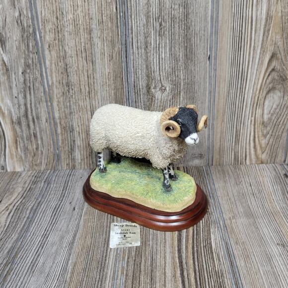 Vintage Border Fine Arts 1994 Swaledale Ram Figurine - Picture 1 of 7
